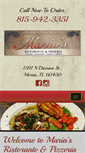 Mobile Screenshot of mariasristorante.net
