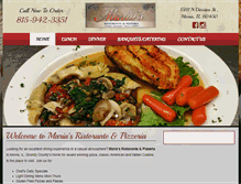Tablet Screenshot of mariasristorante.net